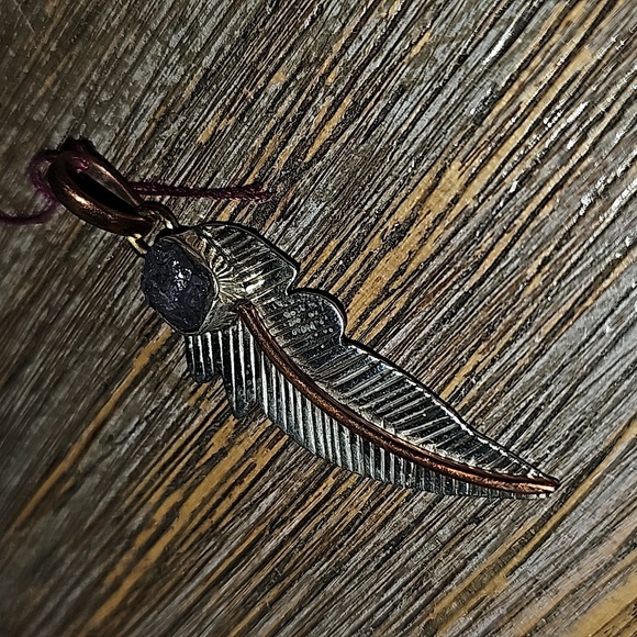 New Natural Tanzanite Sterling Silver feather 🪶 pendant - Picture 2 of 6